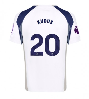 Tottenham Hotspur Mohammed Kudus #20 Hjemmebanetrøje 2025-26 Kortærmet